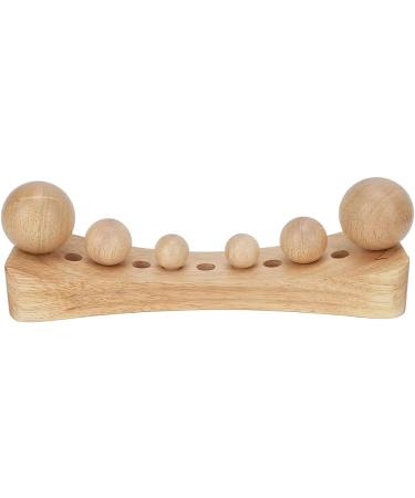 Premium Wood Massage Tool for Psoas Muscle Release | 6 Head Trigger Point Massager for Neck & Back Relief | Muscle Stretcher & Relaxation Device - Buy Online on GoSupps.com