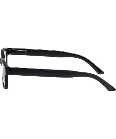 Filtral Square Reading Glasses | Modern Flexible Spring Temples | Unisex +1.50 Diopter - Black - Buy Online on GoSupps.com