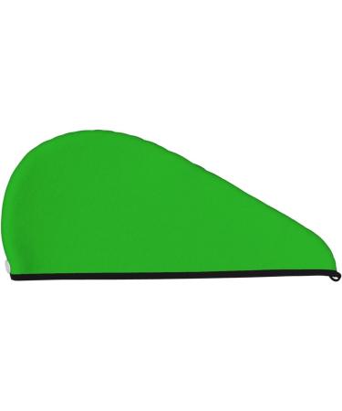 Green Microfiber Hair Towel - Super Absorbent Coral Velvet Wrap for Women | Quick Dry Cap for Long Curly & Thick Hair - Buy Online on GoSupps.com