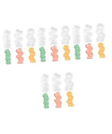 VILLCASE 12 Pcs 3D Candle Mold Chocolate Molds Mold for Chocolate Ornament Mold Silicone Molds DIY Silicone Soap Mold Candle Making Tools Love Baking Mold/Cake Mold Flower Candle As Shownx4pcs 13.00X6.00X3.00CMx4pcs