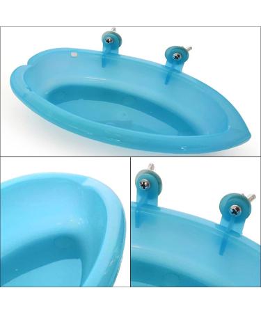 NA Bird Bath Tub Plastic Bird Bath Toy Bird Cage Accessories Food Feeder for Pet Parrot Parakeet Cockatiel - Buy Online on GoSupps.com