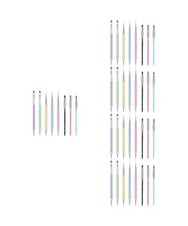 FRCOLOR 3d Nail Gel Sets Nail Pen polly gel nail gel 3d gel Wear- resistant nail painting kits Portable Nail Household Nail Household Dotting abs suite 2- Way Dotting Pens
