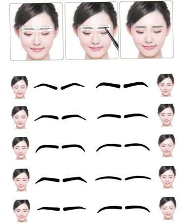 Mikinona 10Pcs Eyebrow Stencils Eyebrows Shape Reusable Stencils for Eyebrow Shaping Eyebrow Stencils Reusable Eyebrow Pencil Eyebrow Trimming - Buy Online on GoSupps.com