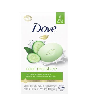 Dove Go Fresh Beauty Bar Cool Moisture 4 oz bars 6 ea (Pack of 6)