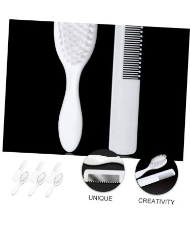 Hohopeti 3-Piece Baby Hairbrush & Comb Set - Gentle Baby Grooming Kit for Infant and Toddler - Scalp Massage Combs - Perfect Baby Shower Gift - Buy Online on GoSupps.com