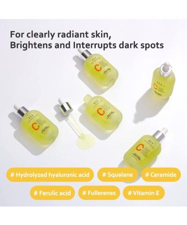 ELT Vita Youth Vitamin C Face Serum 1.69fl.oz.(50ml) - Ferulic Acid Beta-Glucan - Skin Brightening Anti-Aging Dark Spot Remover - Korean Skincare (Pack of 1) 1.68 Fl Oz (Pack of 1) - Buy Online on GoSupps.com