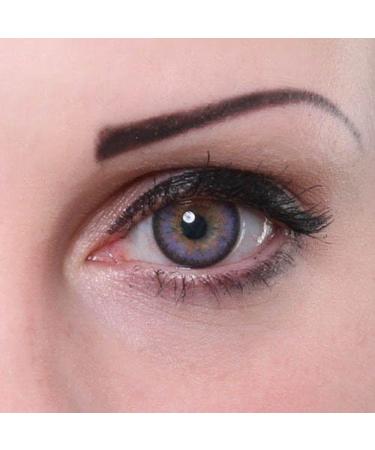 Matlens EOS Violet Purple Colored Contact Lenses - Prescription-Free Big Eyes G-306 | 2 Lenses Case & 50ml Care Product Included - Buy Online on GoSupps.com