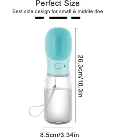 Portable Dog Water Bottle 550ml - BPA-Free Leakproof Travel Drinking Bowl for Pets - Cotop Blue - Buy Online on GoSupps.com