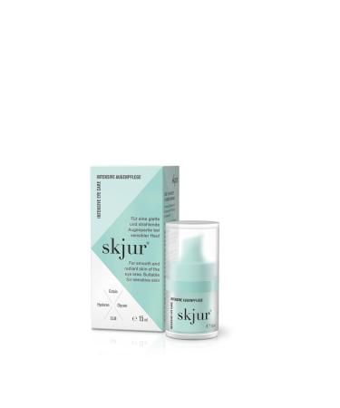 Skjur intensive eye care.The perfectly coordinated moisturizer for a smooth eye area with ecoot glycoin hyaluron and SLM vegan ski core for every day 15ml - Buy Online on GoSupps.com