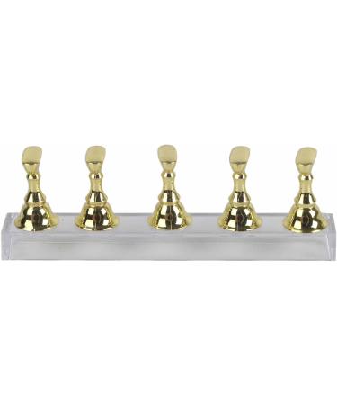 False Nail Display Stand Holder Set Nail Art Magnetic Practice Holder Exquisite Alloy Material Gold Showing Shelf - Buy Online on GoSupps.com