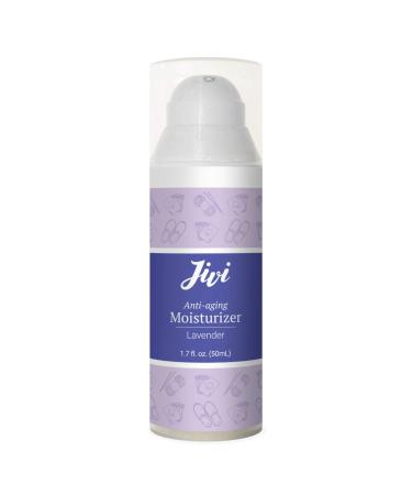 Anti-Aging Moisturizer (Lavender) | Repairs Wrinkles Age Spots Dark Circles and Puffiness | 100% Natural with Organic Ingredients | Made for All Skin Types Including Sensitive Skin | 1.7 fl. oz.