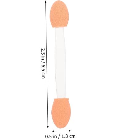 Hemoton 300 Pcs Double Ended Eyeshadow Brush Cosmetic Applicator Eyeshadow Stick Sponge Brush Tipped Oval Makeup Tool Cosmetic Tool Dual-side Latex Sponge Makeup Brush - Buy Online on GoSupps.com