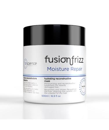 BR Science | Fusion Frizz Moisture Repair Hair Mask | Moisturizing And Reconstructive Treatment For Damaged Hair | 500 ml / 16.9 fl.oz.
