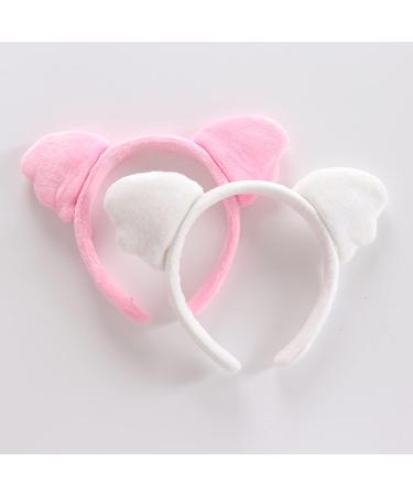 amangul Simple Sweet Hair Accessories Women Light Up Washing Face Hairband for Ears Headbands Multi Color Glowing Hair Hoop(Pink) - Buy Online on GoSupps.com