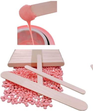 50PC Wooden Spatula Set for Waxing & Hair Removal | Natural Wooden Sticks for Crafts & Beauty - Buy Online on GoSupps.com