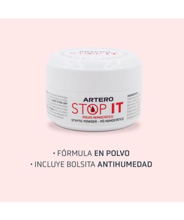 Artero Stop it. Hemostatic Powder for Cutting Small Hemorrhages Produced by Nail Cutting in Dogs and Cats - Buy Online on GoSupps.com