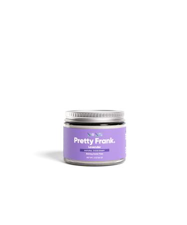 Pretty Frank Natural Deodorant Jar – Baking Soda-Free, Natural Deodorant for Women, Men & Teens in a Jar, Aluminum-Free, Made with Organic, Safe, and Effective Ingredients (Lavender, 1pk) Lavender 2 Ounce (Pack of 1)