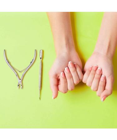RIYAN 8 Pieces of Stainless Steel Cuticle Trimmer Pointed Blade Removal Scissors Nails and Toenails Manicure Tool - Buy Online on GoSupps.com