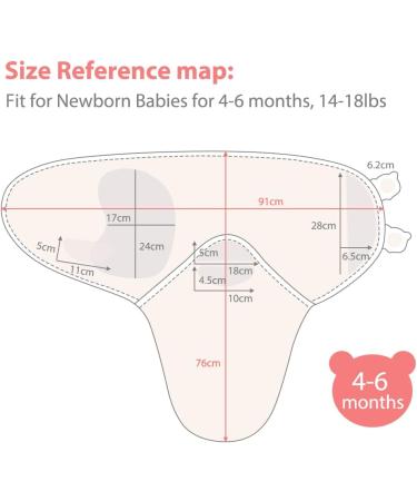 Vicloon Baby Swaddle Blankets - 2Pcs Organic Cotton Wrap for Newborns 4-6 Months, 14-18lbs - Pink - Buy Online on GoSupps.com