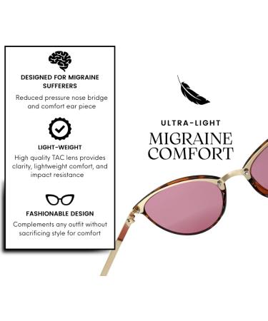 FL-41 Migraine Glasses with Transitional Lenses | Eclipse Aura Lens for Light Sensitivity & Photophobia - Tortoise Ultra-Light - International Shipping Available - Buy Online on GoSupps.com