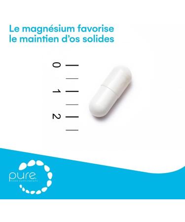 Pure Magnesium - 30 High Dosed Magnesium Capsules Nutritional Supplement Enriching for Your Health Vegan Magnesium Complex Vitamin Capsules - Buy Online on GoSupps.com