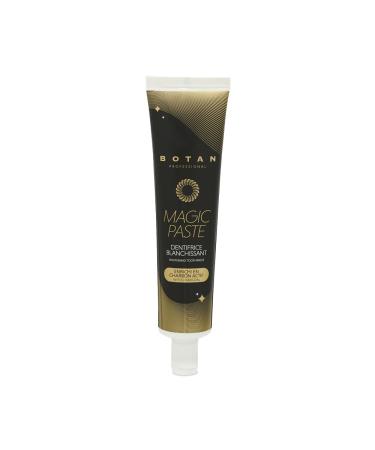 BOTAN Cosmetics - Whitening Toothpaste with Organic Activated Charcoal - 99.39% ingredients of natural origin - 75 ml - Made in France