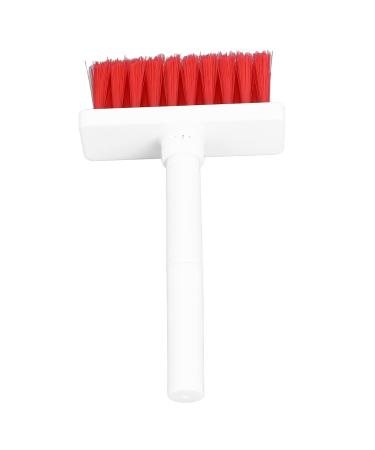 Ozgkee keyboard brush separate double head design 5-in-1 multifunctional function 3 series design plastic cleaning brush for headphones (white red)