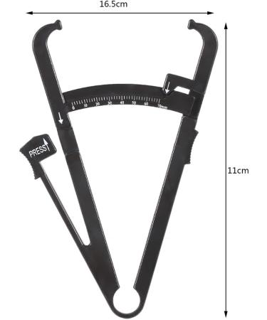 Body Fat Tester Caliper Skinfold Measurement Tool - White - Buy Online on GoSupps.com