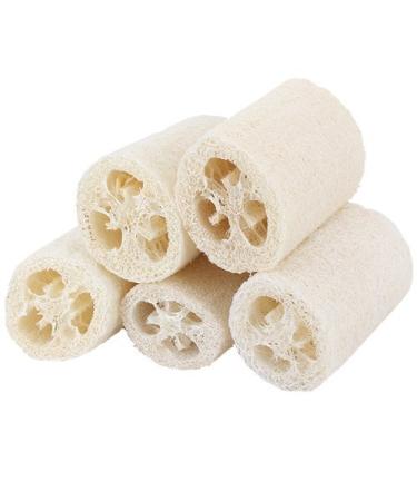 5x Demarkt Natural Loofah Luffa Cucumber Sponge made of natural fiber sponge 10cm