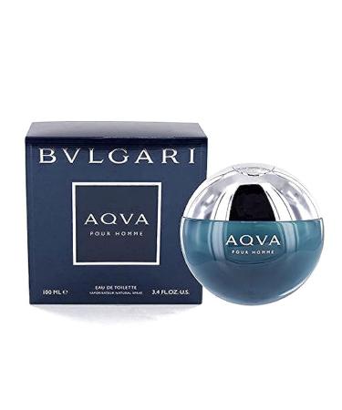 Bvlgari Aqua By Bvlgari For Men. Eau De Toilette Spray 3.4 Ounces Mandarin 3.4 Fl Oz (Pack of 1)