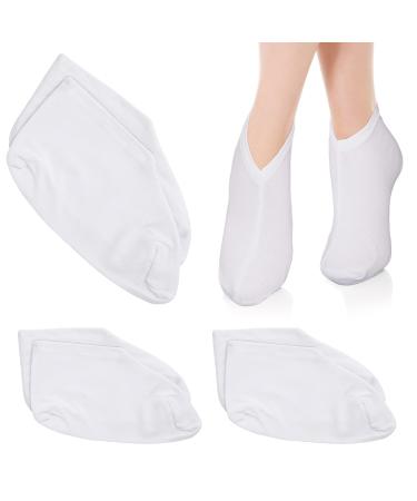 WLLHYF 3 Pairs Moisturizing Socks Overnight Spa Socks for Dry Feet, Moisture Enhancing for Women Ladies, Lotion Overnight Absorbing Sock