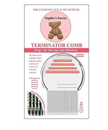 Sophie's Secret Lice Removing Nit Free Comb (Color May Vary)