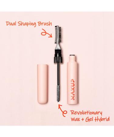 MAKUP Brow Me Eyebrow Sculpt Gel + Wax Hybrid - Vegan & Paraben Free - Buy Online on GoSupps.com