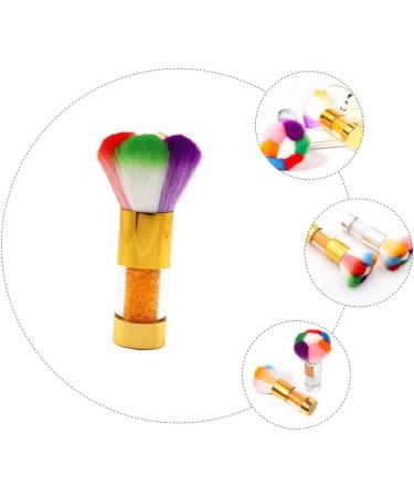 Beatifufu 1pc Dust Brush Cleaning Tools Hair Brush Cleaner Tool Acrylic Brush Cleaner Nail Art Tools Paintbrush Cleaner Nail Cleaning Brush Nail Cleaning Tool Fake Hair Edges Plastic Abs 11.5x6cm Golden - Buy Online on GoSupps.com