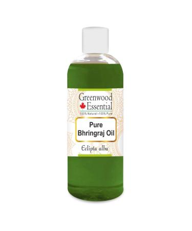Greenwood essential natural Bhringraj oil (Eclipta Alba) Therapeutic quality for hair skin and aromatherapy 200ml (6.76 OZ) free of fragrances 200 ml (1 Pack)