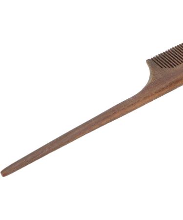 Handmade Sandalwood Rat Tail Comb for Hair Beard Prevents Tangles Relieves Scalp Irritation Round Teeth Dense Comb Teeth - Buy Online on GoSupps.com