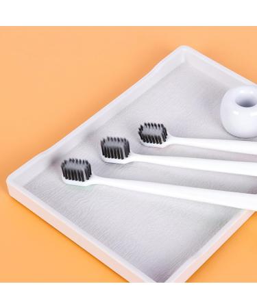 3Pcs Bamboo Charcoal Toothbrush Set for Adults | Wide Head Design | Eco-Friendly Oral Care - Travel & Home Use - Buy Online on GoSupps.com