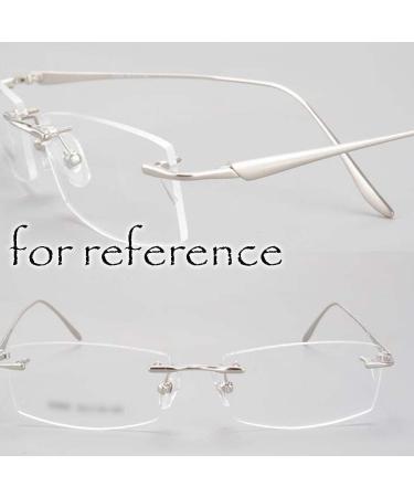 DeeboW Glasses Replacement Temples - Silver Rimless Eyeglass Accessories for Men | International Shipping Available - Buy Online on GoSupps.com
