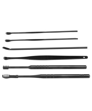 Portable Earwax Removal Tool Set - U Shape & Spiral Ear Cleaner in Black - Buy Online on GoSupps.com