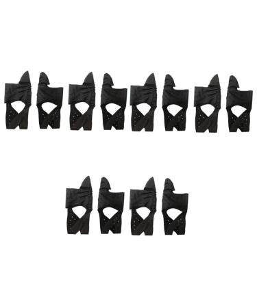 Ipetboom 6 Pairs Bunion Separators for Bunions Splint Hammer Bunion Leather Bracers Hallux Thumb Brace Belt Orthopedic Socks