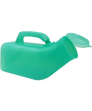 Male Urinal 1000ML Long Neck Incontinence Pee Bottle Plastic Urine Collection Device Spill Proof Device Portable Urinal Bottle Snap-On Lid(Green) Happy - Buy Online on GoSupps.com