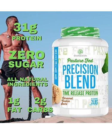 Buy Precision Blend Caramel Cookie Swirl Whey Protein (2 lb) | Time Release Formula - International Shipping Available - Buy Online on GoSupps.com