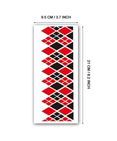 Halloween Tattoos for Costume: 6 Sheets Full Body Arm Temporary Funny Mouth Fake Tattoos for Men Women Kids - Perfect for Cosplay, Accessories, and Parties - 3.7'' x 8.2'' - QUN6D - Buy Online on GoSupps.com