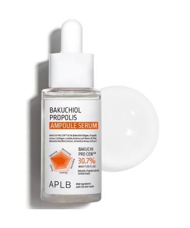 APLB Bakuchiol Propolis Ampoule Serum | BAKUCHI PRO CEN 30.7% 1.35 FL.OZ/Korean Skincare Wrinkle care Elasticity care Revitalize for gentle and improve skin texture