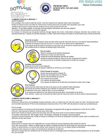 Domiva Fabric Masks for Children - Category 1 120 Washes Certified 2 Piece Set - International Shipping Available - Buy Online on GoSupps.com