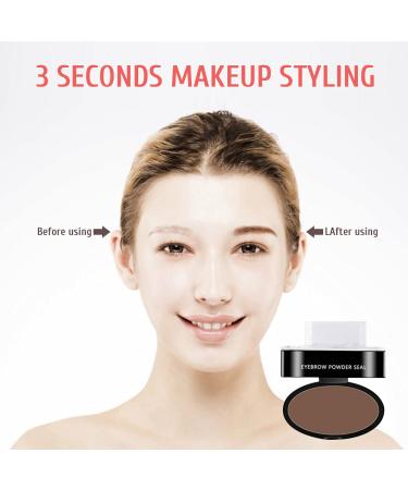 Perfect Eyebrows Made Easy: Waterproof Eyebrow Stamp Kit - Dark Gray & Light Brown - Simple Application & Long-Lasting Hold - Buy Online on GoSupps.com
