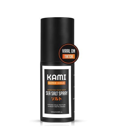 Kami Sea Salt Hair Spray Strong Hold Texturizing Spray for Thick Hair Natural Beach Waves & Volume Premium Spray for Messy Waves & Extra Hold