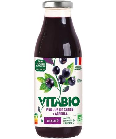 Vitabio - 100% Pur Jus - Cassis 50 cl - ORGANIC - Lot of 6 - Buy Online on GoSupps.com