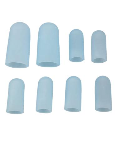 Large toe caps soft sleeves in size M + L protect ingrown toenails hammer toe silicone for corns bubbles pain relief
