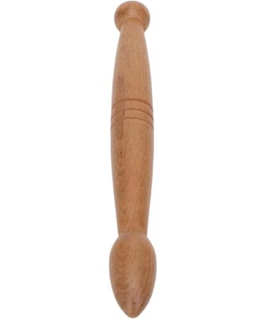 Ergonomic Wooden Acupunkt Massage Stick - 2 Ends Foot & Hand Roller for Home Travel & Office Muscle Relief - Buy Online on GoSupps.com